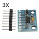 3Pcs GY-291 ADXL345 3-Axis Tilt Digital Gravity Acceleration Angle Sensor Module