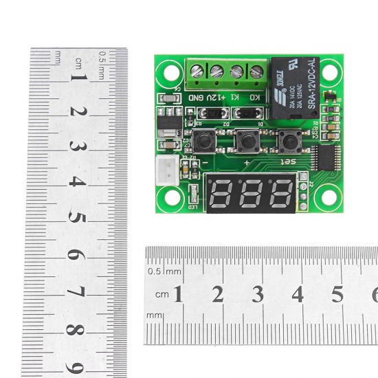 3pcs XH-W1209 DC 12V Thermostat Temperature Control Switch Thermometer Controller With Digital LED Display With Case