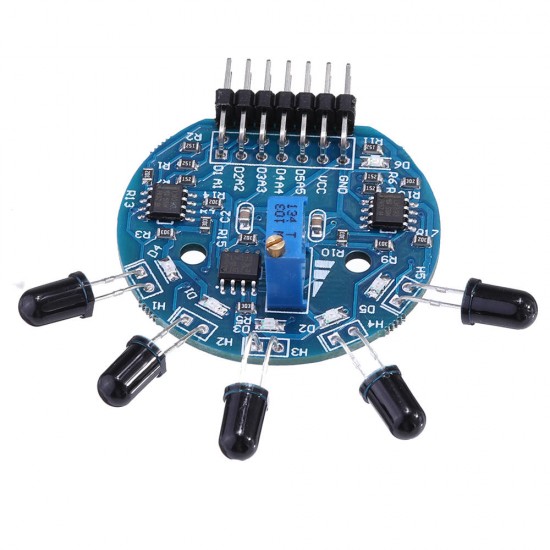 5 Channel Flame Sensor Module Analog Dgital Dual Output Fire Extinguishing Robot Flame AlSystem Module