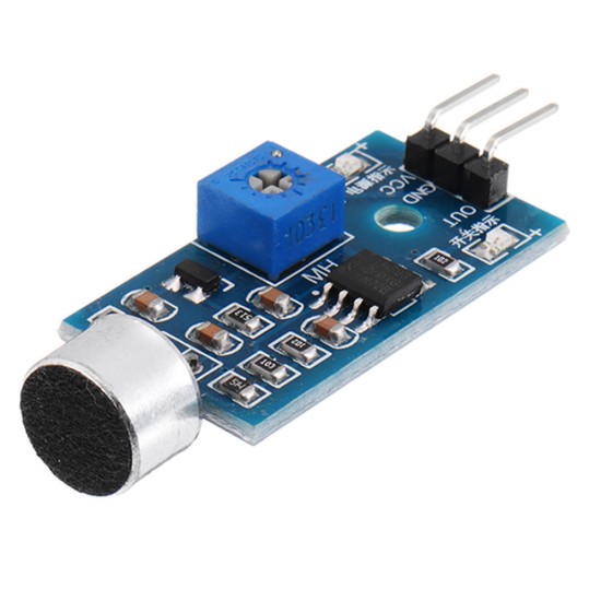 50pcs Microphone Sound Sensor Module Voice Sensor High Sensitivity Sound Detection Module Whistle Module