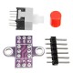 5Pcs -010 With Lock Button Self-locking Switch Double Row Switch