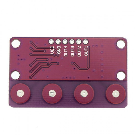 5Pcs -0401 4-bit Button Capacitive Touch Proximity Sensor With Self-locking Function For