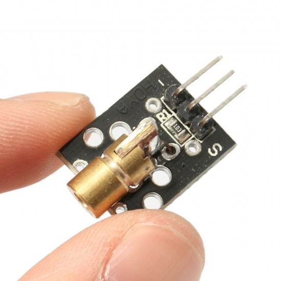 5Pcs KY-008 5V 3pin 650nm Transmitter Dot Diode Copper Head Red Laser Module PIC DIY