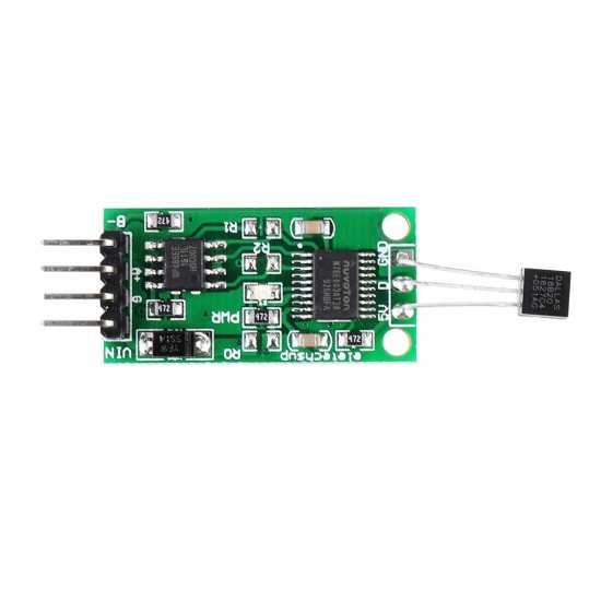 5pcs DS18B20 5V TTL Com UART Temperature Acquisition Sensor Module Modbus RTU PC PLC MCU Digital Thermometer