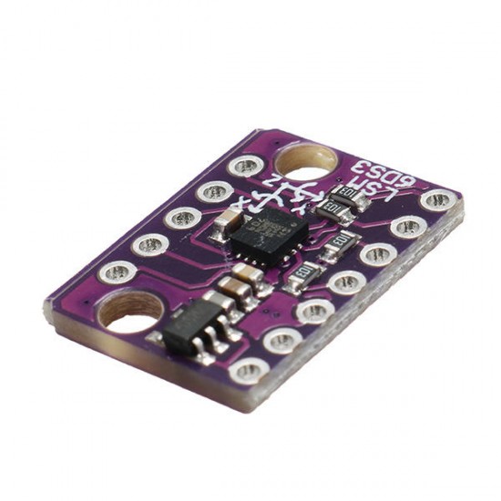 5pcs GY-LSM6DS3 1.71-5V 3 Axis Accelerometer 3 Axis Gyroscope Sensor 6 Axis Inertial Breakout Board Tilt Angle Module Embedded Temperature Sensor SPI/I2C Serial Interface Low Power Consumption