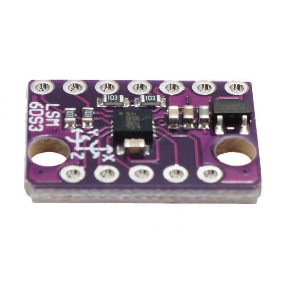 5pcs GY-LSM6DS3 1.71-5V 3 Axis Accelerometer 3 Axis Gyroscope Sensor 6 Axis Inertial Breakout Board Tilt Angle Module Embedded Temperature Sensor SPI/I2C Serial Interface Low Power Consumption