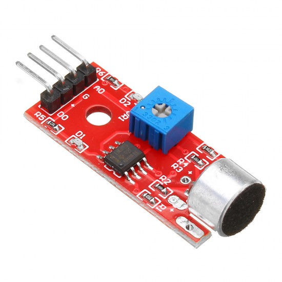 5pcs KY-037 4pin Voice Sound Detection Sensor Module Microphone Transmitter Smart Robot Car for Arduino - products that work with official Arduino boards