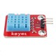 DHT11 Temperature and Humidity Sensor (pad hole) with Pin Header Module