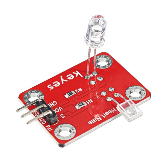 Finger Heartbeat Module(Pad hole) with Pin Header Board Analog Signal