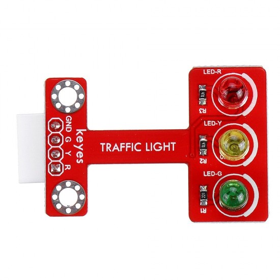 LED Emitting Traffic Light Module(pad hole) Anti-reverse Plug White Terminal