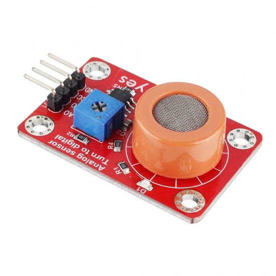 MQ-3 Alcohol Sensor Module with Pin Header Digital Signal and Analog Signal