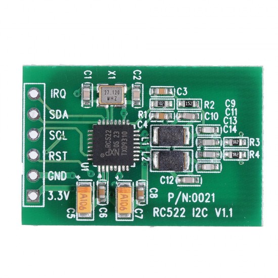 RC522 I2C RFID Module 13.56MHz Reader Writer Card Module Interface IC Card RF Sensor Module Ultra-Small