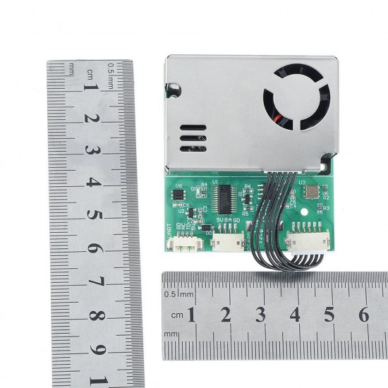 SM300D2 7-in-1 PM2.5 + PM10 + Temperature + Humidity + CO2 + eCO2 + TVOC Sensor Tester Detector Module for Air Quality Monitoring