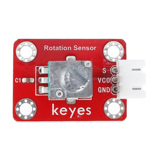 Adjustable Potentiometer Module (Pad hole) with Anti-reverse Plug White Terminal Analog Signal