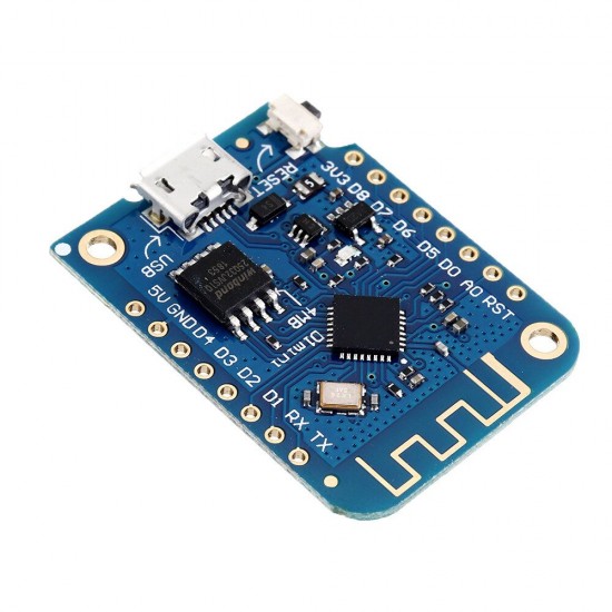 2pcs D1 Mini V3.0.0 WIFI Internet Of Things Development Board Based ESP8266 4MB MicroPython Nodemcu for Arduino - products that work with official for Arduino boards