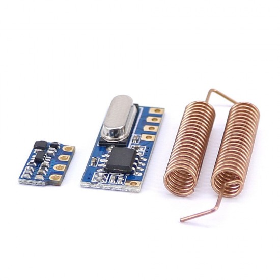 30pcs 433MHz Wireless Transceiver Kit Mini RF Transmitter Receiver Module + 60PCS Spring Antennas for Arduino - products that work with official for Arduino boards
