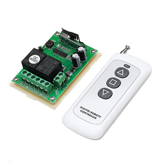 315MHz 12V Motor Forward Reverse Controller Wireless Remote Control Switch With 3 Button Transmitter