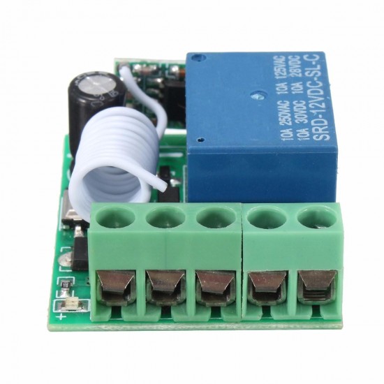 315MHz DC12V 10A 1CH Single Channel Wireless Relay RF Remote Control Switch Receiver Module