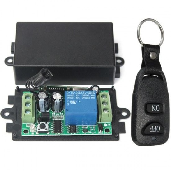 3Pcs DC 12V 10A Relay 1CH Channel Wireless RF Remote Control Switch Transmitter With Receiver