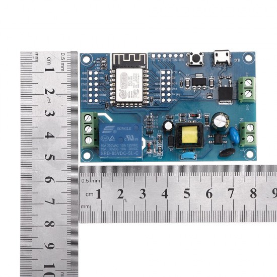 3pcs ESP-12F AC/DC Power Supply ESP8266 AC90-250V/DC7-12V/USB5V WIFI Single Relay Module Development Board