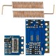 3pcs RF 433MHz for Transmitter Receiver Module RF Wireless Link Kit +6PCS Spring Antennas for Arduino - products that work with official for Arduino boards