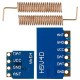 3pcs RF 433MHz for Transmitter Receiver Module RF Wireless Link Kit +6PCS Spring Antennas for Arduino - products that work with official for Arduino boards