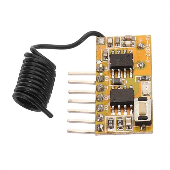 433.92 MHz Superheterodyne Learning Receiver Module Wireless Receiving Board with Decoding Receiver