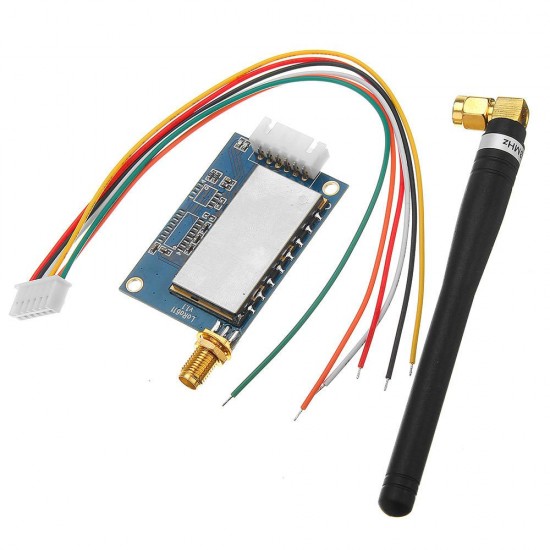 433MHz LORA611AES Wireless Data Transmission Module 100mw AES Encryption TTL 232 485 Interface