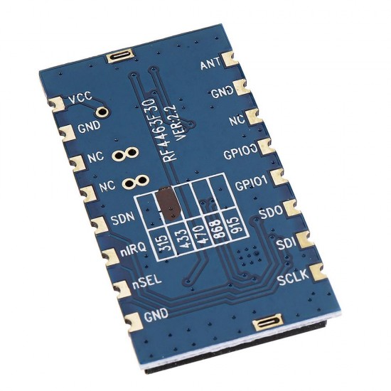 433MHz RF4463F30 1W High Power Ultra Long Range Wireless Front End Transceiver Module FSK GFSK SI4463