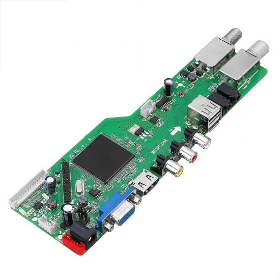 5 OSD Game RR52C.04A Support Digital Signal DVB-S2 DVB-C DVB-T2/T ATV LCD Driver Board Module