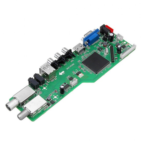 5 OSD Game RR52C.04A Support Digital Signal DVB-S2 DVB-C DVB-T2/T ATV Universal LCD Driver Board Dual USB Play Media 40Pin 1CH 6 Bit