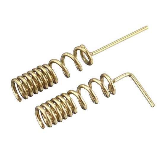 5pcs Copper GSM GPRS Straight / Bent Spring Antenna Bold Copper Spiral Coil Wound Antenna GSM Motherboard Welding DIY