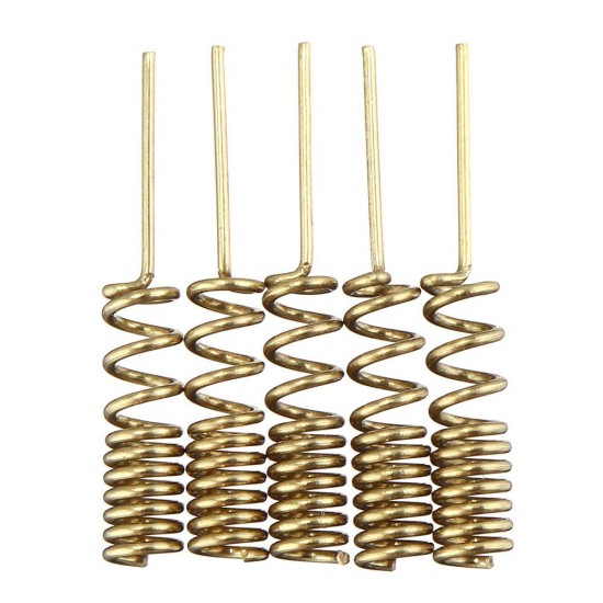 5pcs Copper GSM GPRS Straight / Bent Spring Antenna Bold Copper Spiral Coil Wound Antenna GSM Motherboard Welding DIY