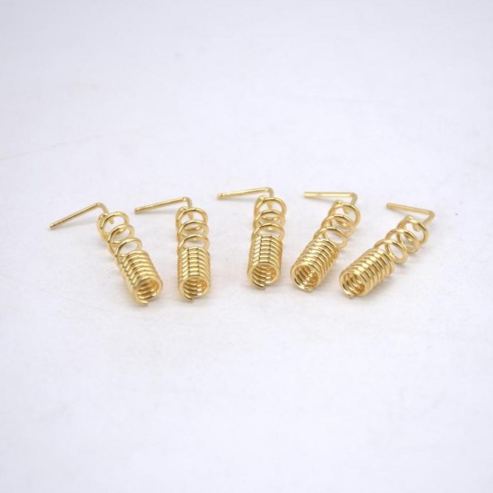 5pcs Copper GSM GPRS Straight / Bent Spring Antenna Bold Copper Spiral Coil Wound Antenna GSM Motherboard Welding DIY