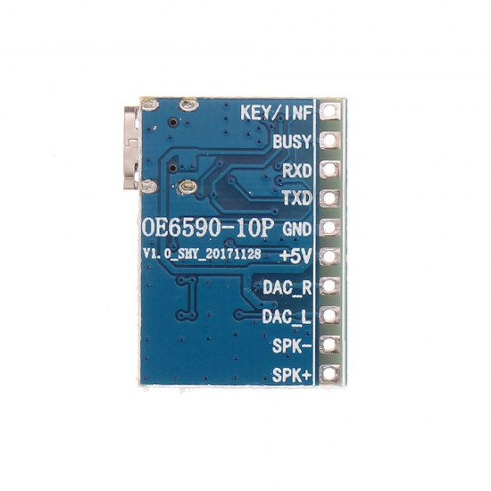 5pcs Serial Port Control Voice Module MP3 Player / Voice Broadcast / Support TF Card U Disk / Insert Function