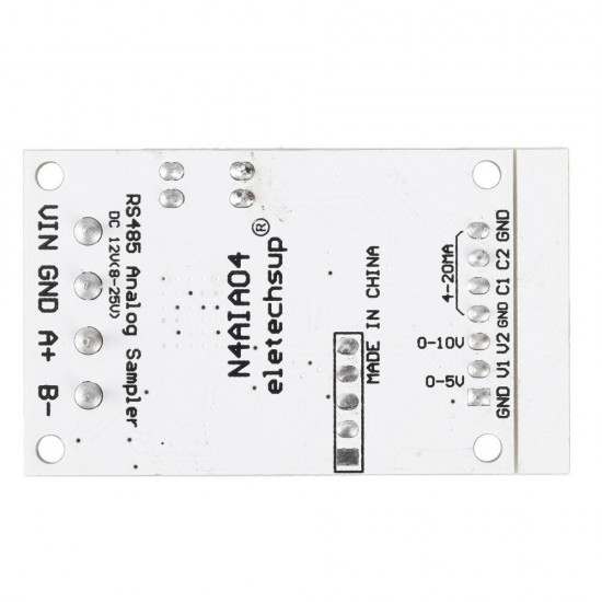 DC 12V 4-20mA 0-5V 0-10V Voltage Signal Acquisition RS485 Modbus RTU Module for PLC Current Transmitter Measuring Instruments