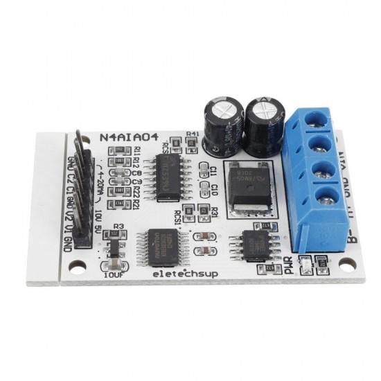 DC 12V 4-20mA 0-5V 0-10V Voltage Signal Acquisition RS485 Modbus RTU Module for PLC Current Transmitter Measuring Instruments