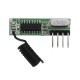 DC3~5V AK-119 433.92MHZ 4 Pin Superheterodyne Receiver Board Without Decoding -105dBm Sensitivity