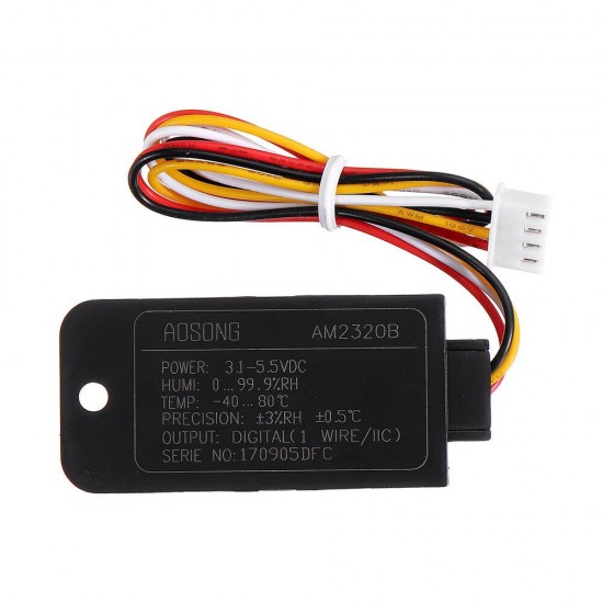 Digital Display Modbus RTU RS485 Temperature Humidity Sensor Module External Sensor AM2320 DC 5V 12V 24V