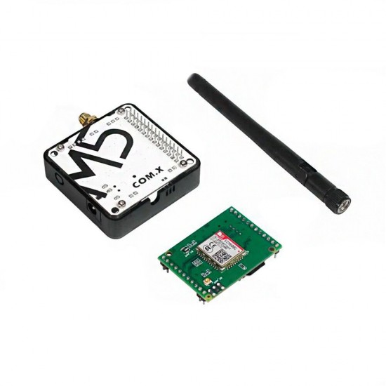 COM.GSM Module SIM800C Bulid-in 2G Communication Module ESP32 Stackable Module with SMA Antenna