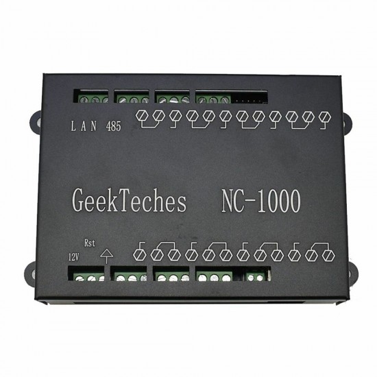 NC-1000 Ethernet RJ45 TCP/IP Remote Control Board with 8 Channels Relay Integrated AC250V 485 Networking Controller DC 7-24V