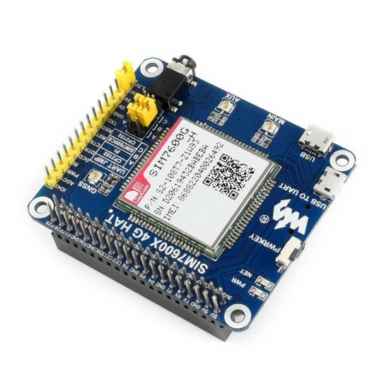 SIM7600G-H 4G/3G/2G/GSM/GPRS/GNSS HAT Communication Expansion Board GNSS Positioning For Jetson Nano/STM32 the Global Version