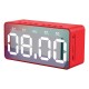 BT506 Wireless bluetooth 5.0 Speaker LED Display Dual Alarm Clock TF Card 4D Bass Stereo Speaker with Mic