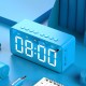 BT506 Wireless bluetooth 5.0 Speaker LED Display Dual Alarm Clock TF Card 4D Bass Stereo Speaker with Mic