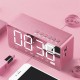 Q31 Wireless bluetooth 5.0 Speaker LED Display Dual Alarm Clock FM Radio TF Card Stereo Speaker with Mic