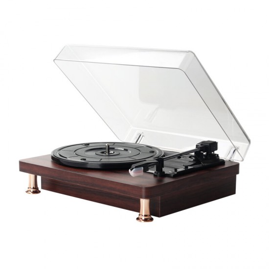 Record Player with bluetooth Input Vinyl Players with Built in Speakers and Dust Cover