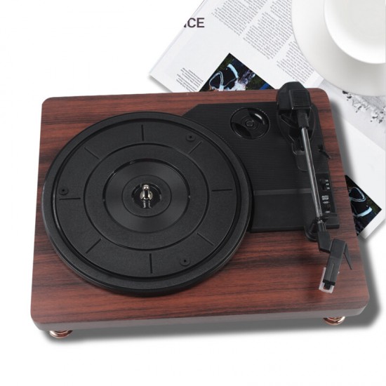 Record Player with bluetooth Input Vinyl Players with Built in Speakers and Dust Cover