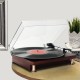 Record Player with bluetooth Input Vinyl Players with Built in Speakers and Dust Cover