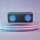 E08 Wireless bluetooth Speaker HiFi Dual Drivers Bass Stereo LED Light TF Card AUX Soundbar with Mic