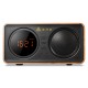 Golden Field D30 Wooden Retro Alarm Clock Wireless bluetooth Speaker Support TF Card AUX